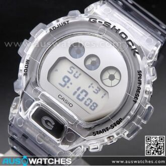 Casio G-Shock Clear Skeleton Silver Dial Watch DW-6900SK-1, DW6900SK