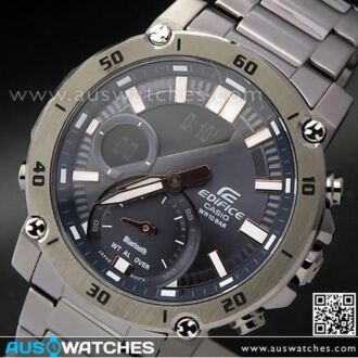 Casio Edifice Bluetooth Gray Ion Plated Watch ECB-20DC-1A, ECB20DC