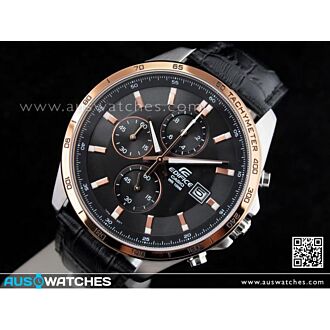 Casio Edifice Chronograph Genuine Leather Band Watch EFR-512L-1AV, EFR512L