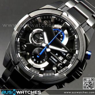 Casio Edifice Chronograph 100M All Black Sport Watch EFR-540BK-1A, EFR540BK