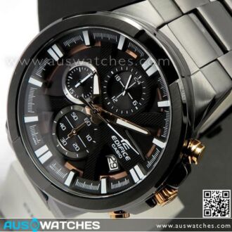 Casio Edifice Chronograph All Black Sport Watch EFR-544BK-1A9V, EFR544BK