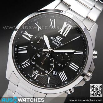 Casio Edifice Chronograph 100M Stopwatch Sport Watch EFV-500D-1AV, EFV500D