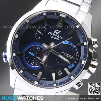 Casio Edifice Tough Solar Phone Finder Bluetooth Smart Watch EQB-700D-2A, EQB700D