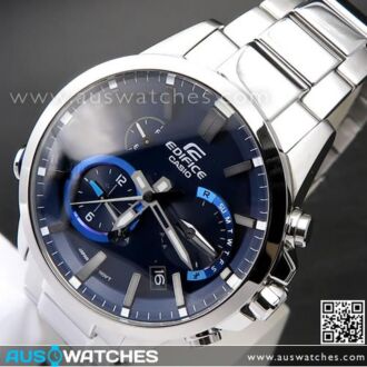 Casio Edifice Tough Solar Phone Finder Bluetooth Smart Watch EQB-700D-2A, EQB700D