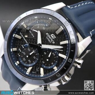 Casio Edifice Solar Chronograph Leather Watch EQS-930BL-2AV, EQS930BL