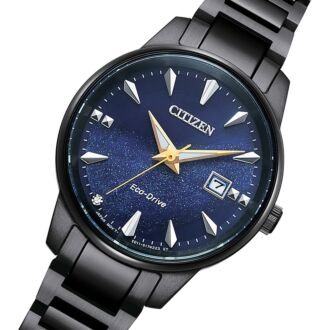 Citizen Eco-Drive Galaxy Blue Dial Sapphire Ladies Watch EW2598-83L