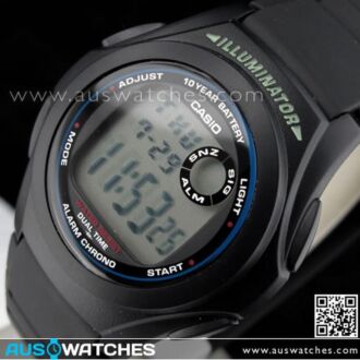 Casio Digital LCD Alarm Stopwatch Sports Watch F-200W-1A, F200W