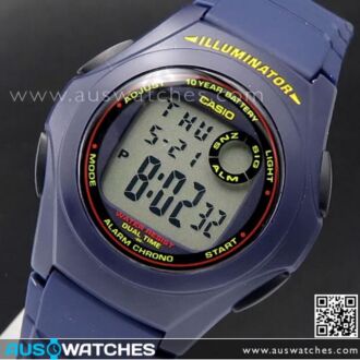 Casio Digital LCD Alarm Stopwatch Sports Watch F-200W-2A, F200W