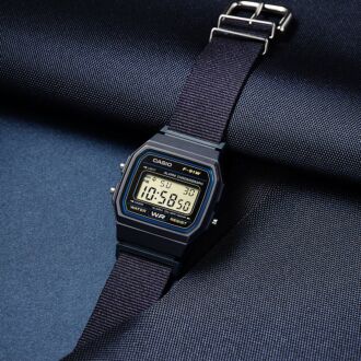 Casio Vintage Cloth Lightweight Slim Minimalistic Digital Watch F-91WF-2A