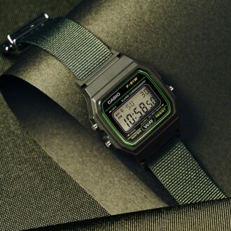 Casio Vintage Cloth Lightweight Slim Minimalistic Digital Watch F-91WF-3A