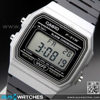 Casio Digital Water Resistant Classic Unisex Watch F-91WM-1B, F91WM