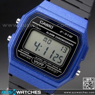 Casio Digital Water Resistant Classic Unisex Watch F-91WM-2A, F91WM