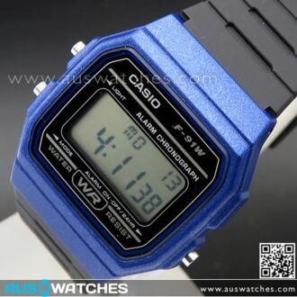 Casio Digital Water Resistant Classic Unisex Watch F-91WM-2A, F91WM