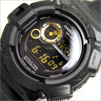 Casio G-SHOCK MUDMAN Master of G Black Motif Watch G-9300GB-1, G9300GB