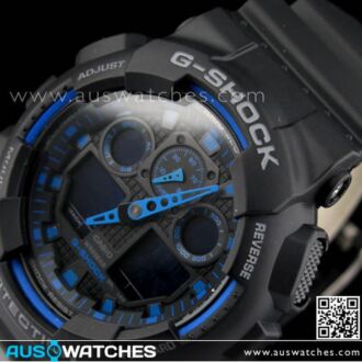 Casio G-Shock Velocity Indicator 200M Alarm Watch GA-100-1A2, GA100
