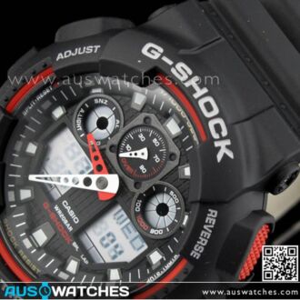 Casio G-Shock Velocity Indicator 200M Alarm Watch GA-100-1A4, GA100