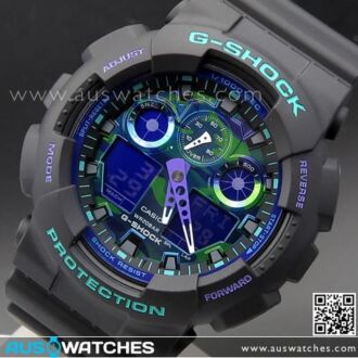 Casio G-Shock Analog Digital Retro Sports Watch GA-100BL-1A, GA100BL