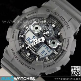 Casio G-Shock Camouflage Gray Analog Digital Display Watch GA-100CF-8A, GA110BC