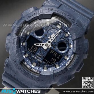 Casio G-Shock Analog Digital Cracked Pattern Sport Watch GA-100CG-2A, GA100CG