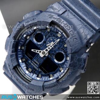 Casio G-Shock Analog Digital Cracked Pattern Sport Watch GA-100CG-2A, GA100CG