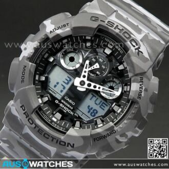 Casio G-Shock Camouflage World time Military Watch GA-100CM-8A, GA100CM