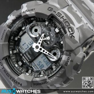 Casio G-Shock Camouflage World time Military Watch GA-100CM-8A, GA100CM