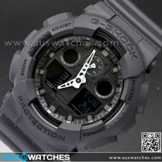 Casio G-Shock Matte Black Military 200M Limited Sport Watch GA-100MB-1A, GA100MB