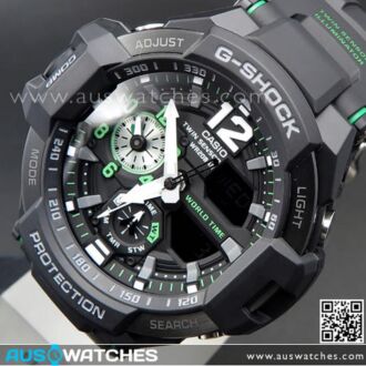 Casio G-Shock GRAVITYMASTER 200M Thermometer Compass Watch GA-1100-1A3, GA1100