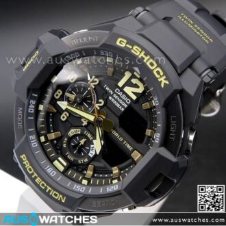 Casio G-Shock GRAVITYMASTER 200M Thermometer Compass Watch GA-1100GB-1A, GA1100GB