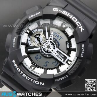 Casio G-Shock White and Black Analog Digital Watch GA-110BW-1A, GA110BW