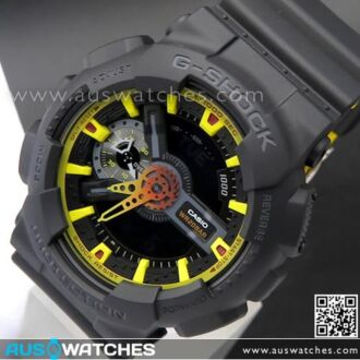 Casio G-Shock Orange Gradations 200M Analog Digital Sport Watch GA-110BY-1A, GA110BY