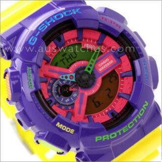 Casio G-Shock Hyper Colors Analog Digital Display Watch GA-110HC-6A GA110HC 