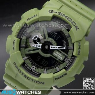 Casio G-Shock 200M Analog Digital Punching Pattern Sport Watch GA-110LP-3A, GA110LP