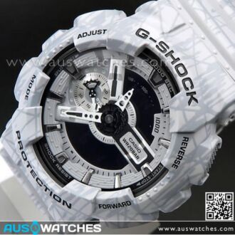 Casio G-Shock Slash Pattern Analog Digital Gray Sport Watch GA-110SL-8A, GA110SL