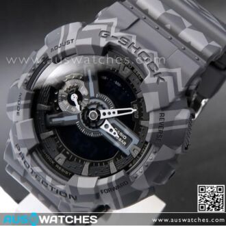 Casio G-Shock Ethnic and Retro Patterns Analogue Digital Limited Sport Watch GA-110TP-1A, GA110TP