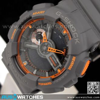 Casio G-Shock Matte Finish Analog Digital Display Watch GA-110TS-1A4, GA110TS