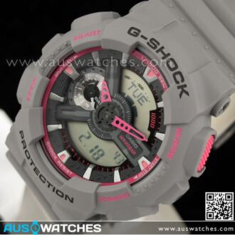 Casio G-Shock Matte Finish Analog Digital Display Watch GA-110TS-8A4, GA110TS