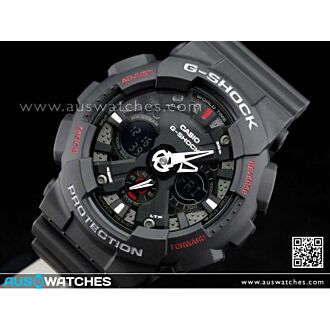 Casio G-Shock Black Analog Digital Watch GA-120-1A GA120