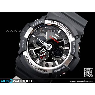 Casio G-Shock Analog Digital Black World Time Watch GA-200-1A, GA200