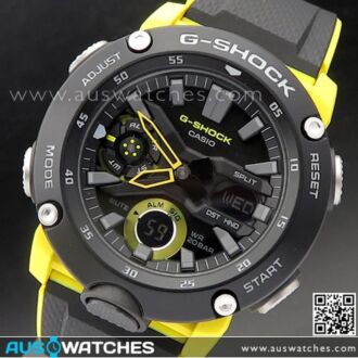 Casio G-Shock Carbon Core Guard Structure Watch GA-2000-1A9, GA2000