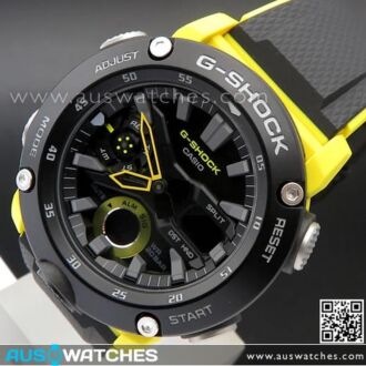 Casio G-Shock Carbon Core Guard Structure Watch GA-2000-1A9, GA2000