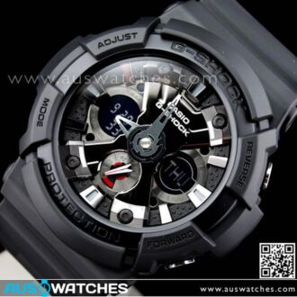 Casio G-Shock Black Analog Digital 200M Watch GA-201-1A, GA201