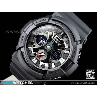 BUY Casio G Shock Analog Digital Black World Time Watch GA 200 1A GA200 Buy Watches Online CASIO AUS Watches