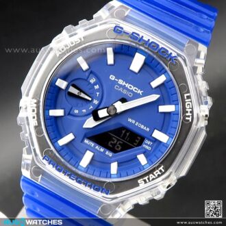 Casio G-Shock HIDDEN COAST Transparent Resin Watch GA-2100HC-2A, GA2100HC