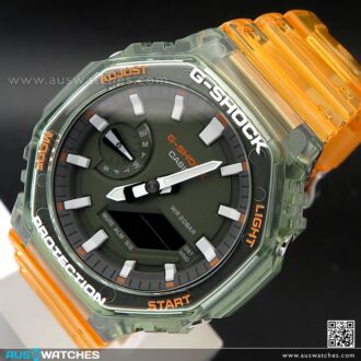 Casio G-Shock HIDDEN COAST Transparent Resin Watch GA-2100HC-4A, GA2100HC