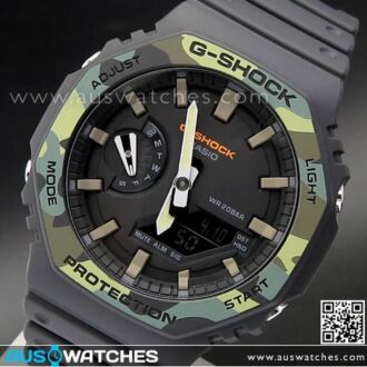 Casio G-Shock Carbon Core Guard Utility Colour Edition Watch GA-2100SU-1A, GA2110SU