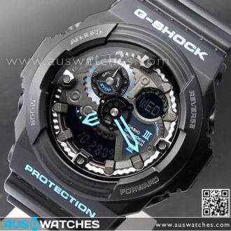 Casio G-Shock Black With Blue 200M Sport Watch GA-300BA-1A, GA300BA