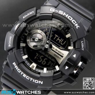 Casio G-Shock 200M Analog Digital Black Sport Watch GA-400GB-1A, GA400GB