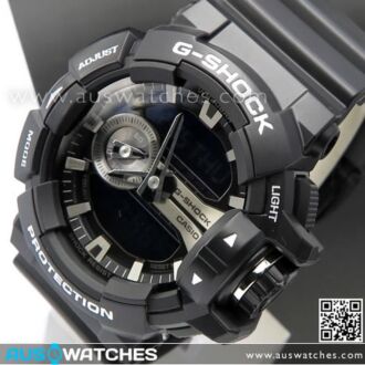 Casio G-Shock 200M Analog Digital Black Sport Watch GA-400GB-1A, GA400GB