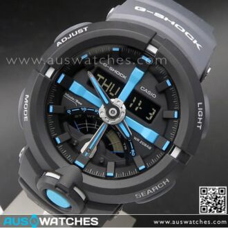 Casio G-Shock Analog Digital Dual Coil Motor 200M Sport Watch GA-500P-1A, GA500P